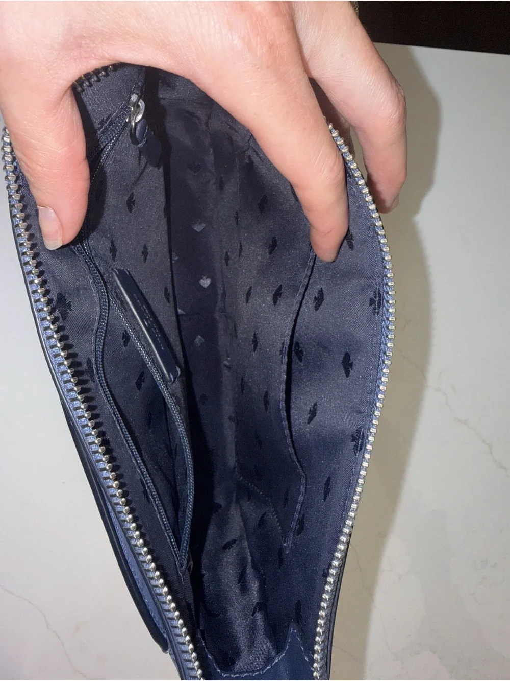 kate spade Lavender Blue Leather Crossbody Bag